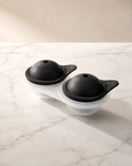 ElyseraRitual Large Ice Sphere Mold 2 cavity matte black silicone tray 6cm spheres