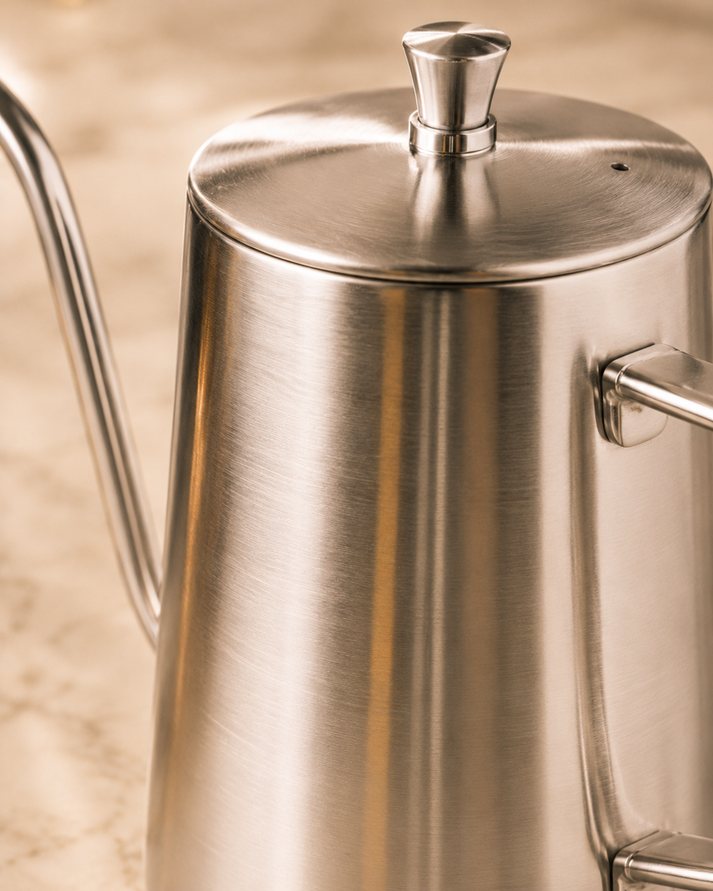 304 food-grade stainless steel detail — Ritual Kettle Origin